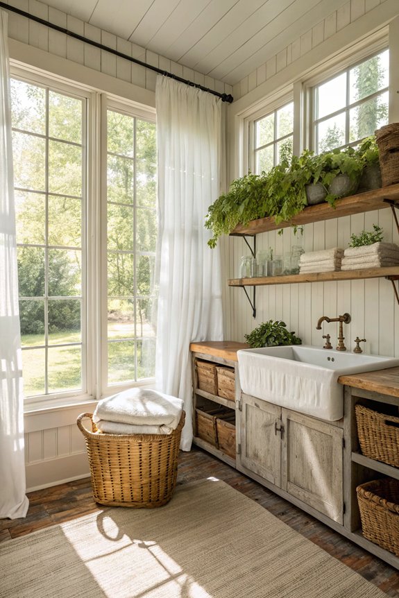 brighten laundry room naturally