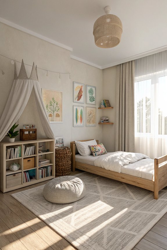calm minimalist bedroom design