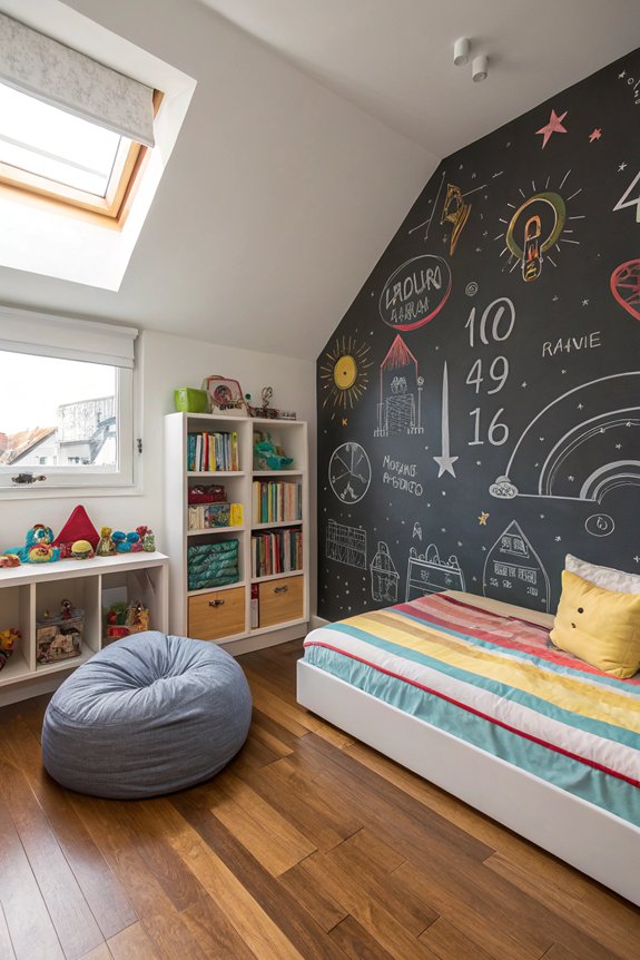 chalkboard wall for creativity