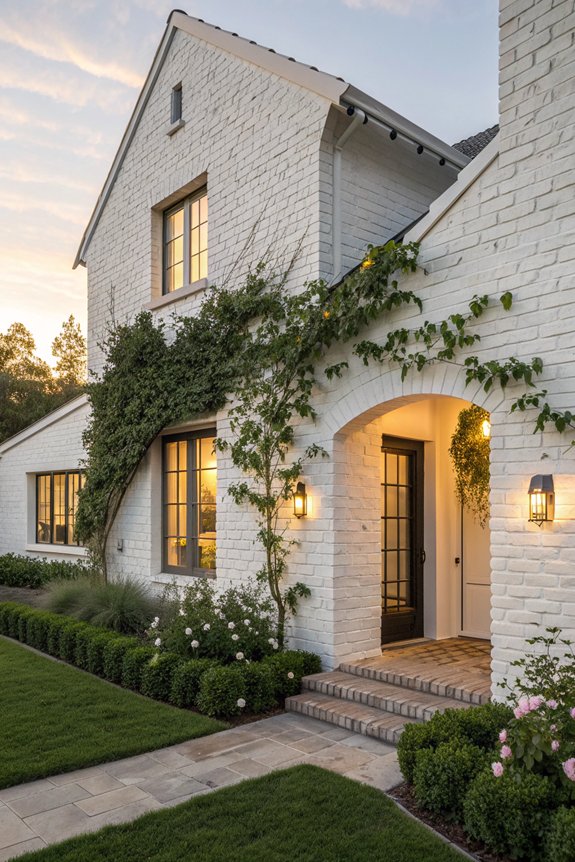clean and maintain white bricks