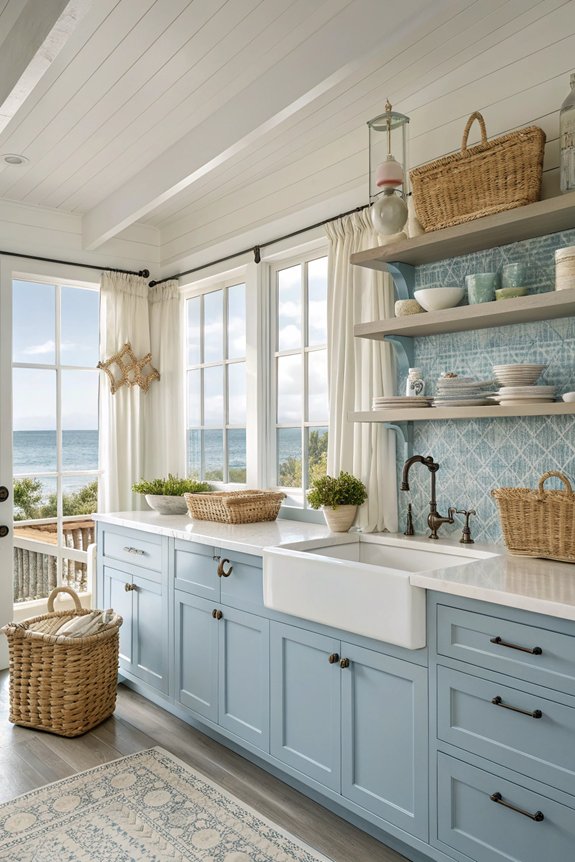 coastal cottage kitchen decor