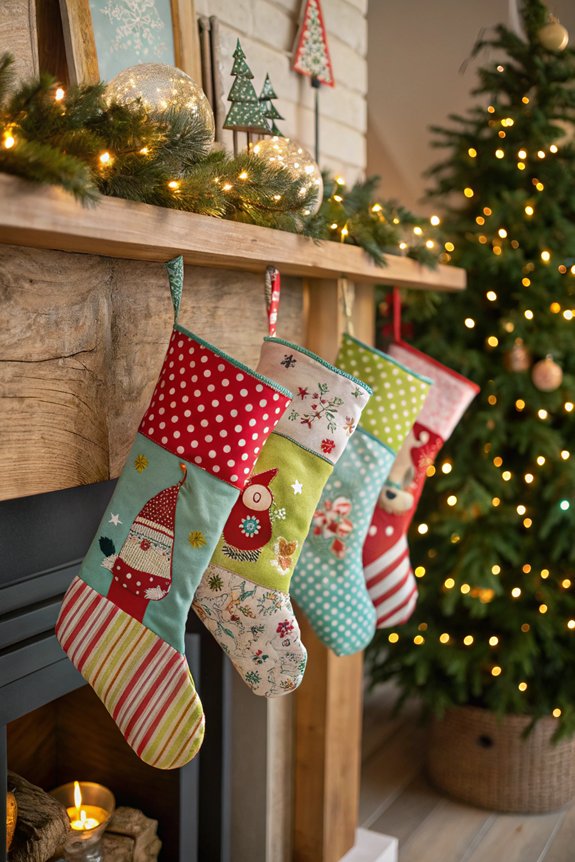 colorful and fun stockings