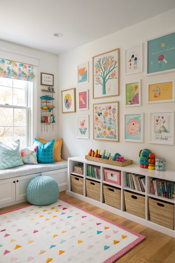 colorful gallery wall inspiration