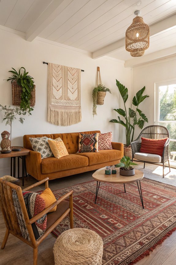 comfortable flowing furniture arrangement