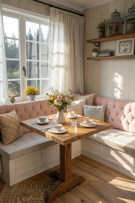 cozy breakfast nook retreat