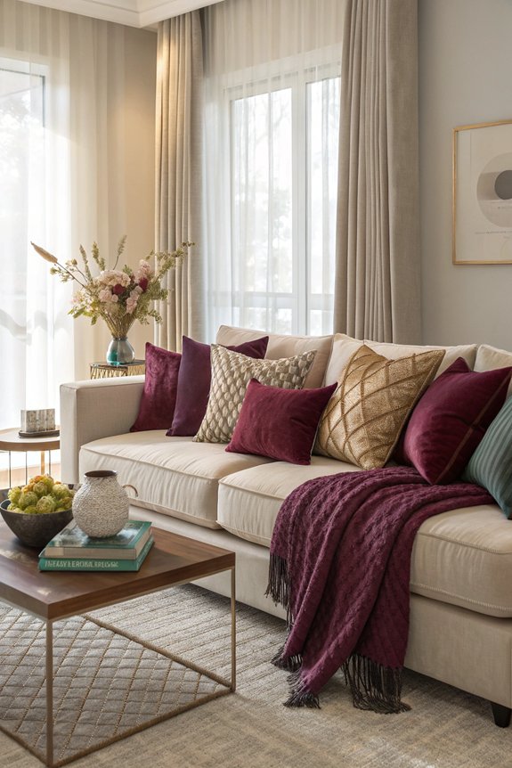 cozy decor with pillows