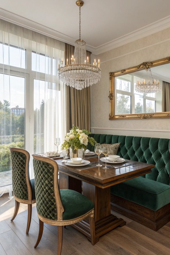 cozy dining nook design