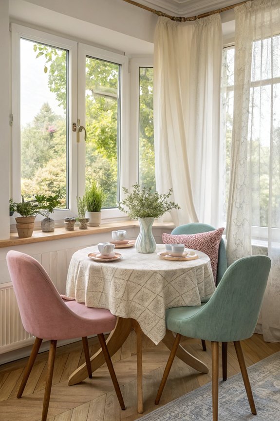 cozy functional breakfast nook
