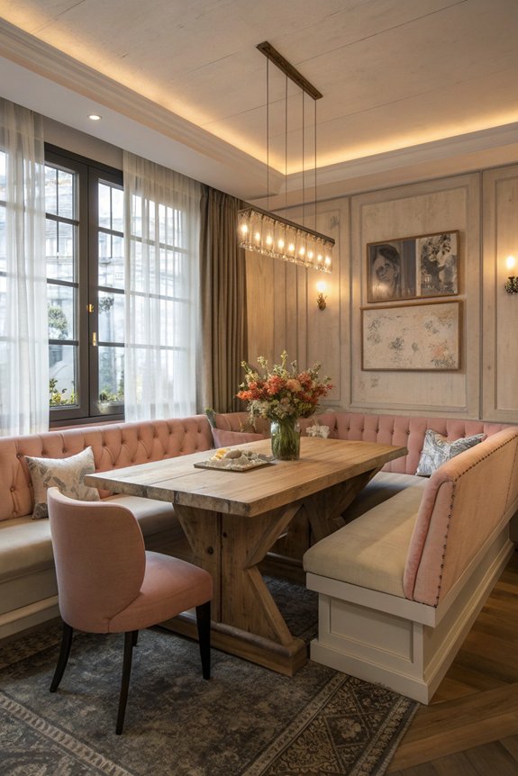 cozy minimalist dining nook