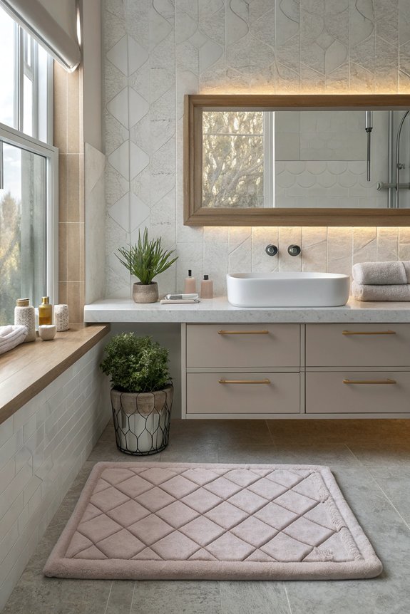cozy plush small bath mat
