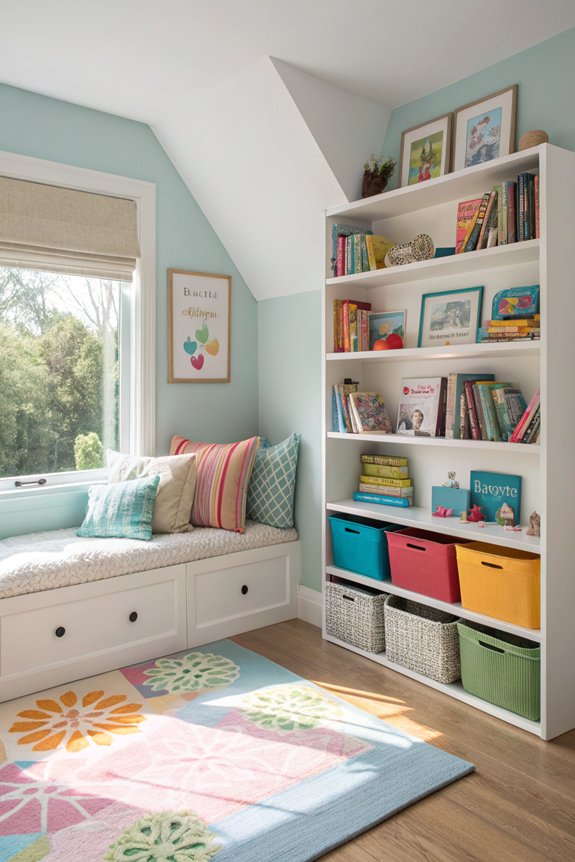 cozy reading nook setup