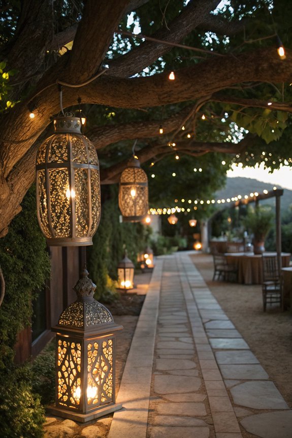create cozy outdoor ambiance