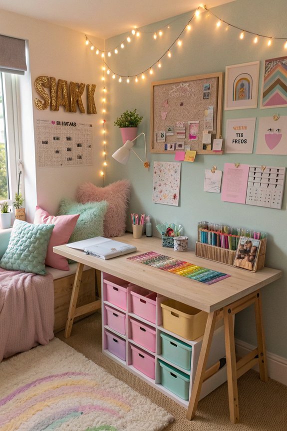creative craft station setup