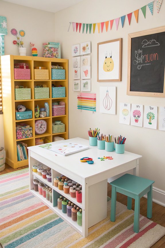 creative craft station setup