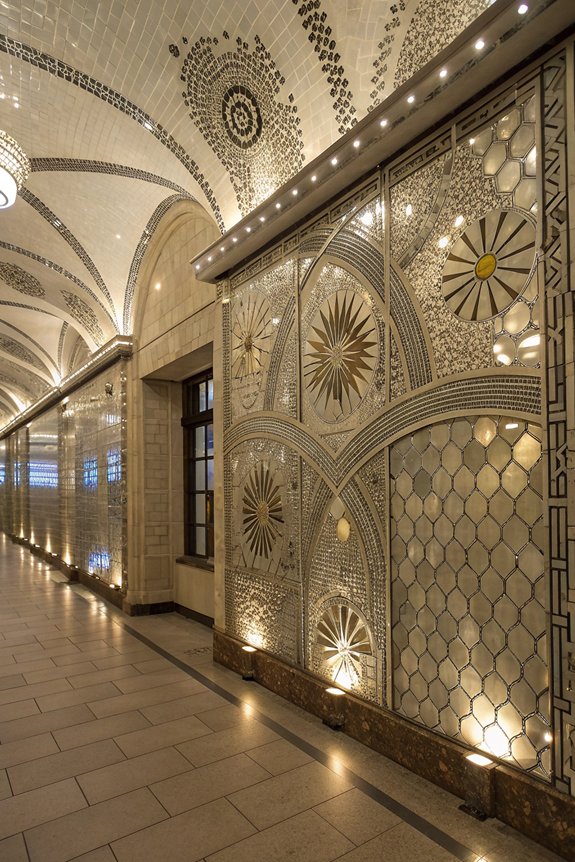 creative mirrored tile mosaics