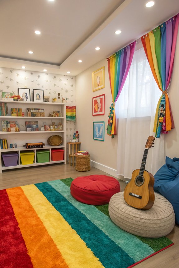 creative performance space setup