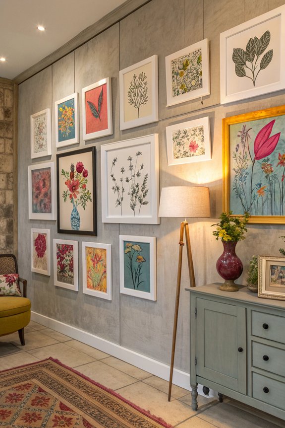 curate a vibrant gallery