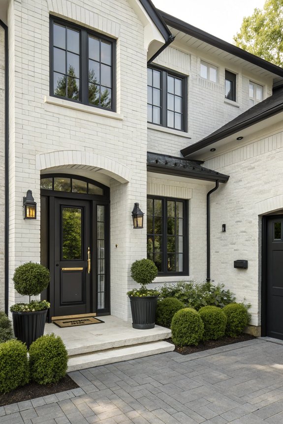 darker accents enhance contrast