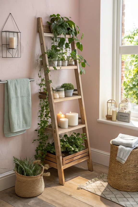 diy ladder shelf project