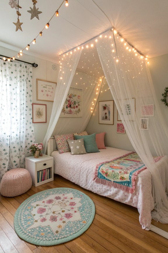 dreamy tulle canopy creation