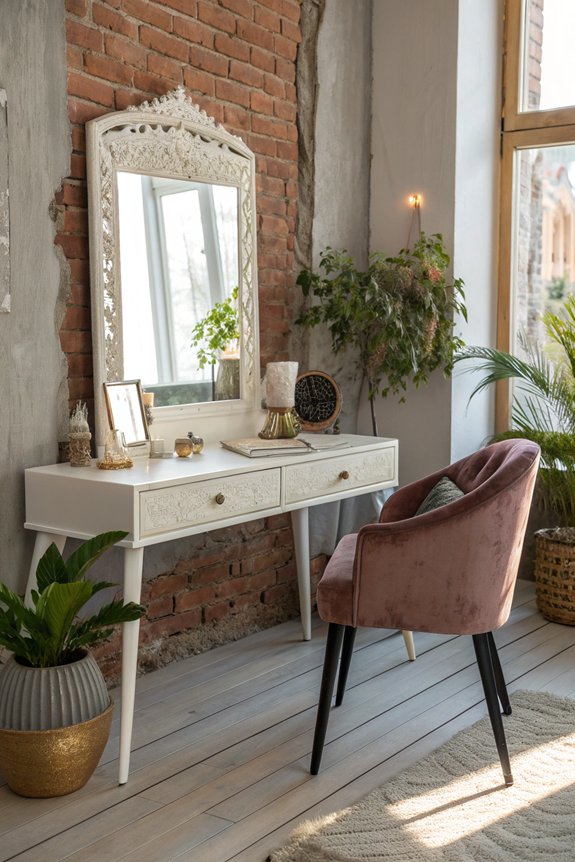 dressing tables in unexpected spaces