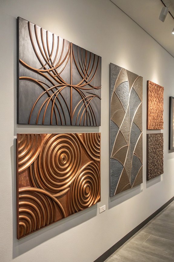 dynamic metal wall textures