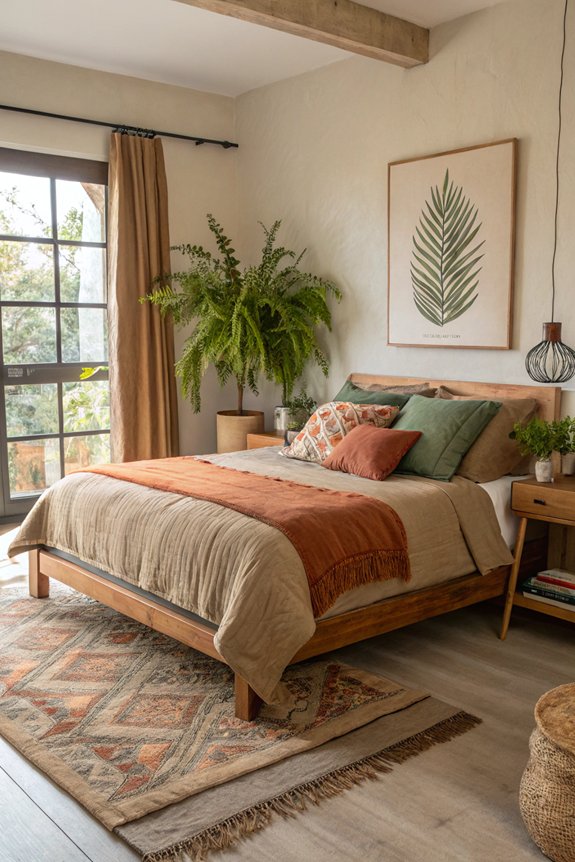 earthy tone accent pillows