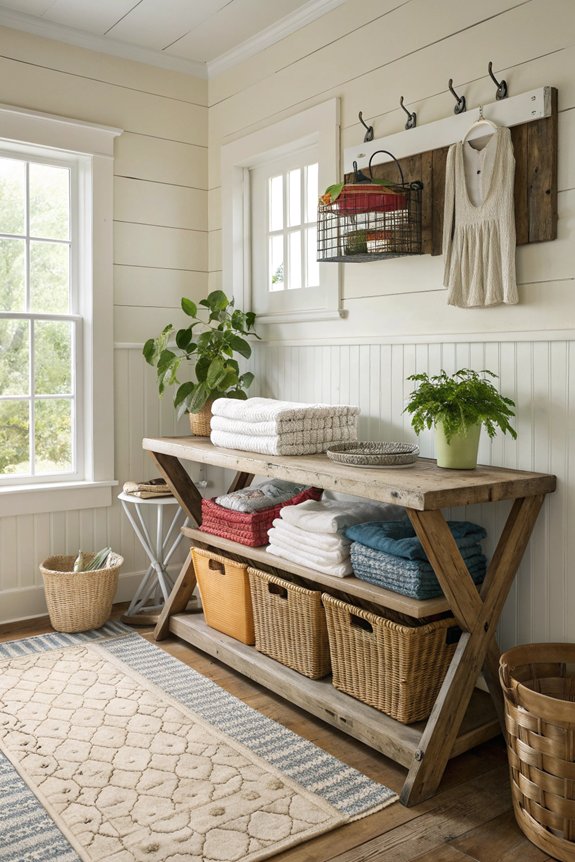 efficient laundry folding station