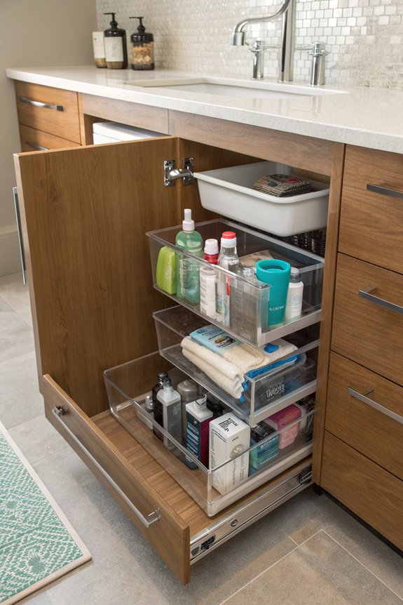 efficient under sink organization