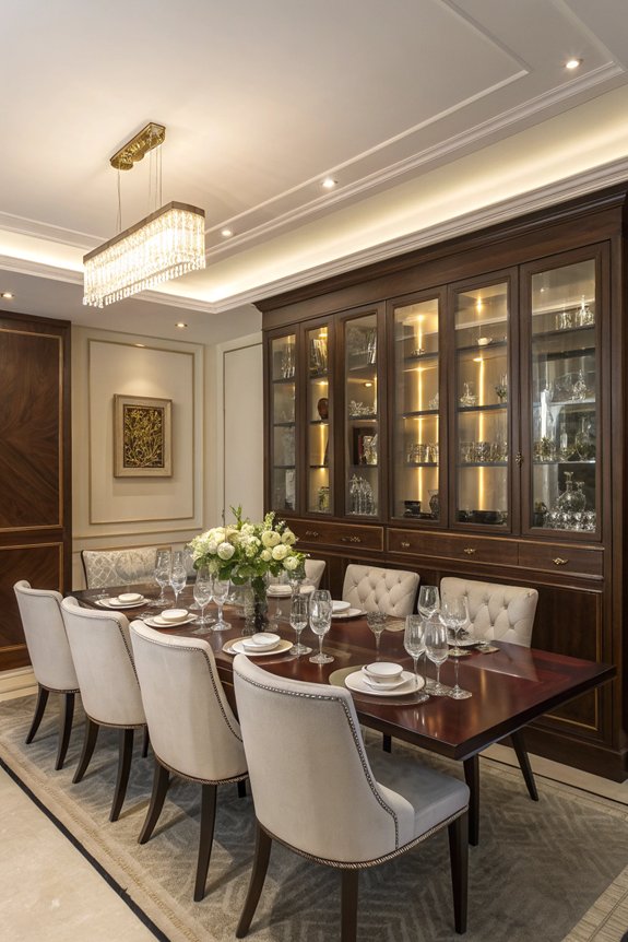 elegant custom built ins