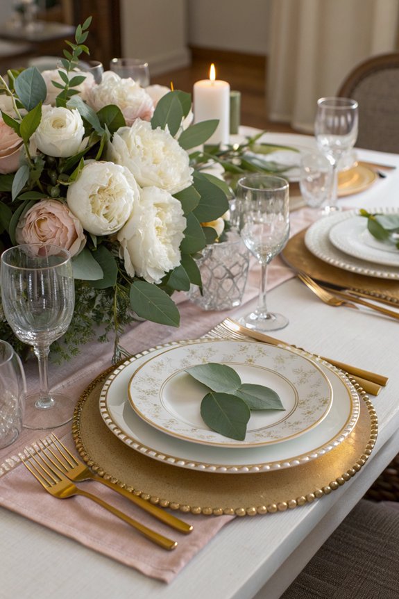 elegant dining table presentation