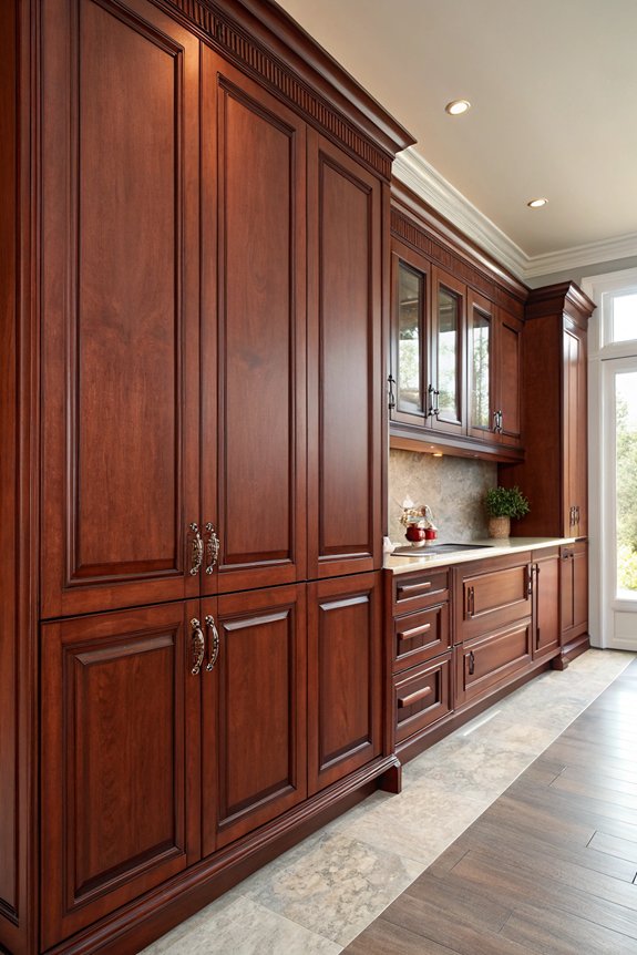 elegant durable cherry cabinets