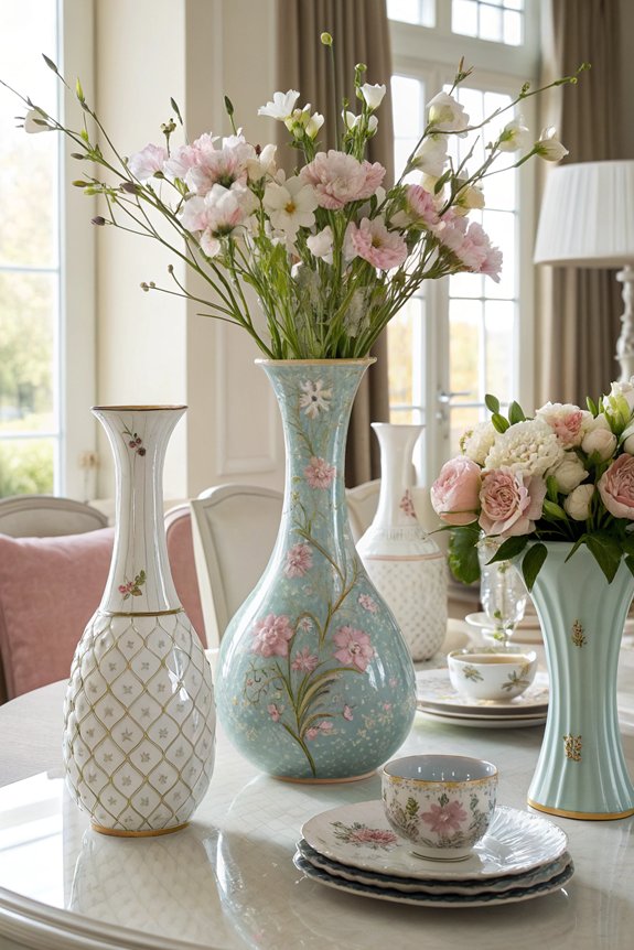 elegant floral dining centerpieces