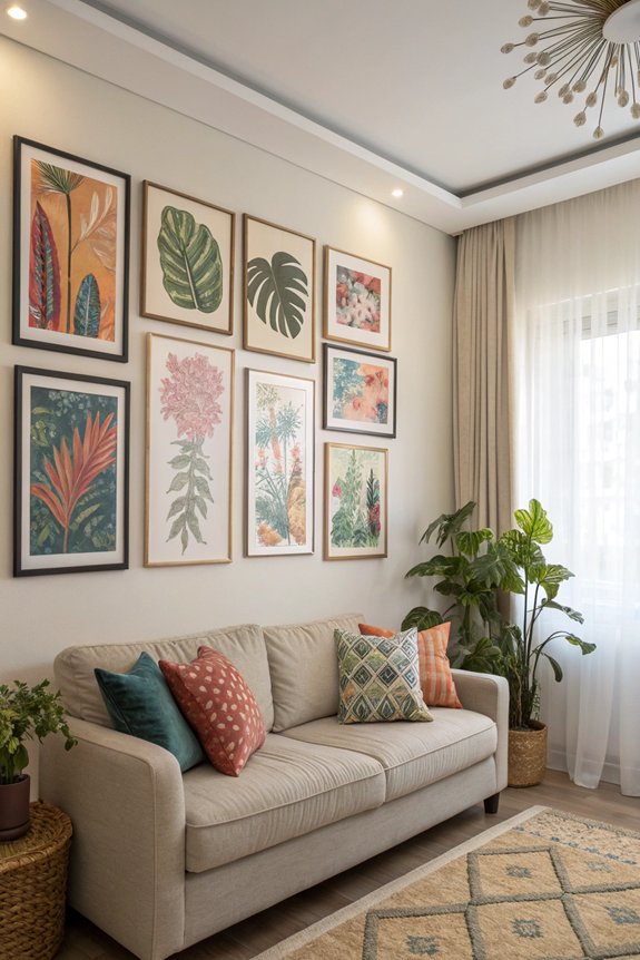 expressive and eclectic wall art