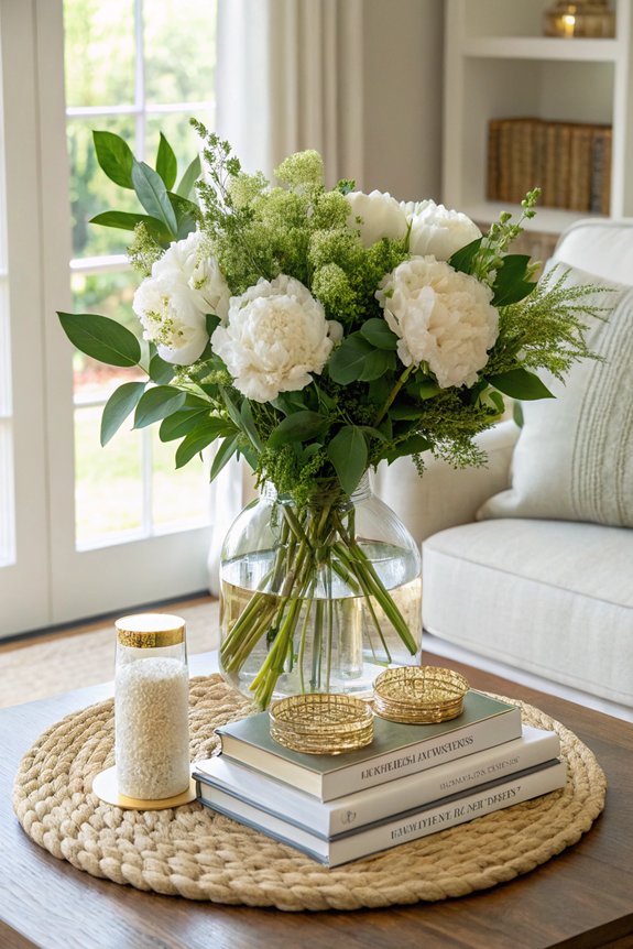 eye catching coffee table centerpiece