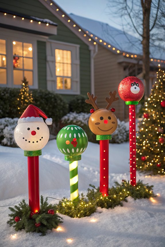 festive lawn decorations showcase spirit