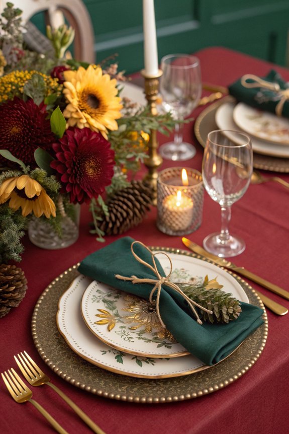 festive themed dining decor