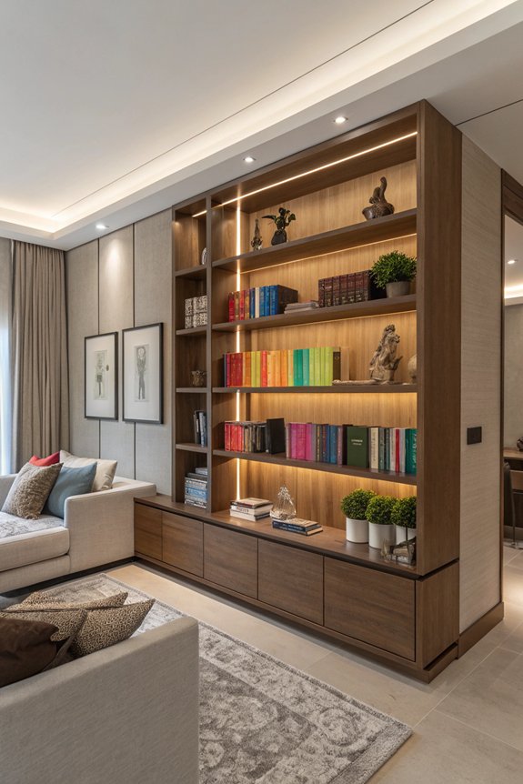 functional and aesthetic shelving