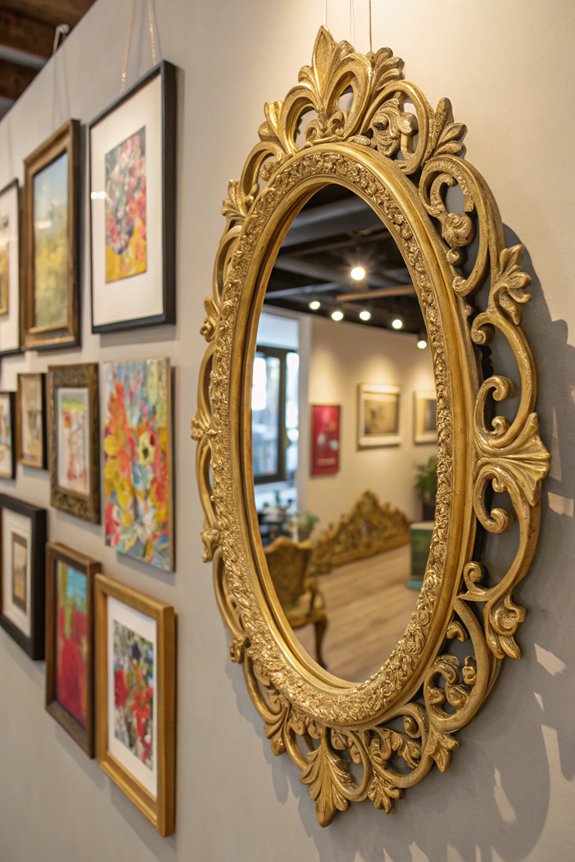 gallery feel with mirrors