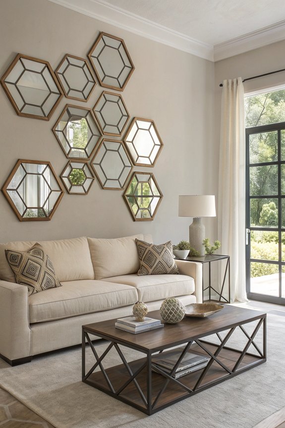 geometric mirrors elevate decor