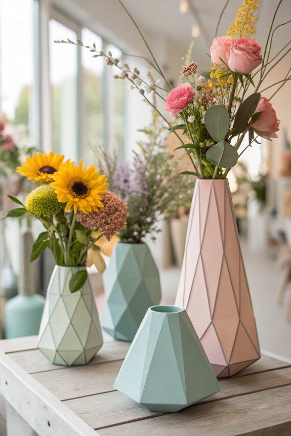 geometric vases enhance sophistication