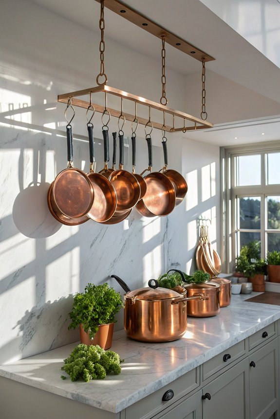 hang cookware for accessibility