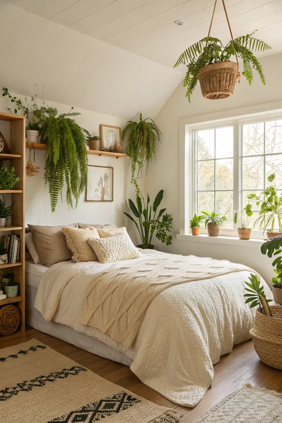 houseplants enhance bedroom atmosphere