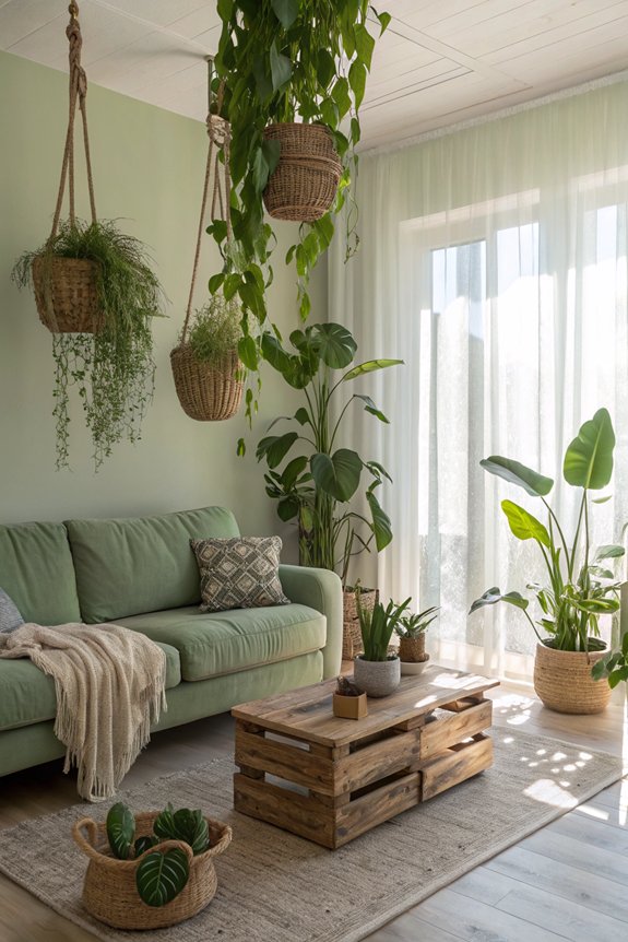 incorporate indoor plants creatively