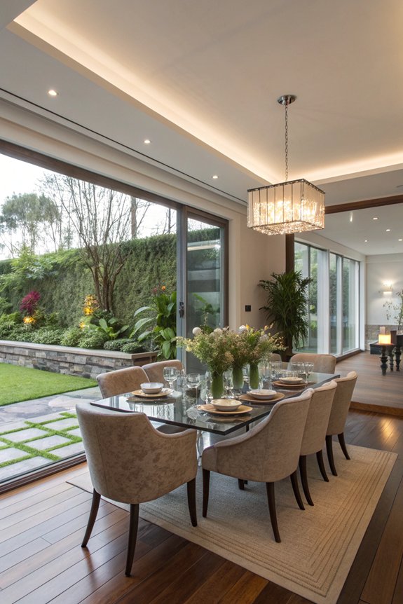 indoor outdoor dining experience