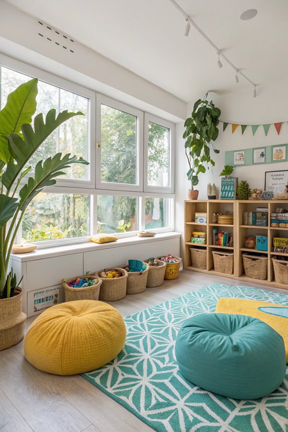 indoor plants enhance playroom