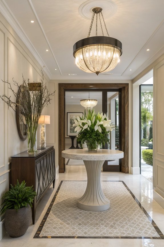 inviting stylish clutter free entryway