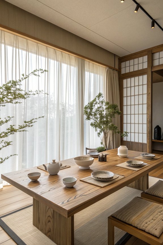 japandi dining room blend