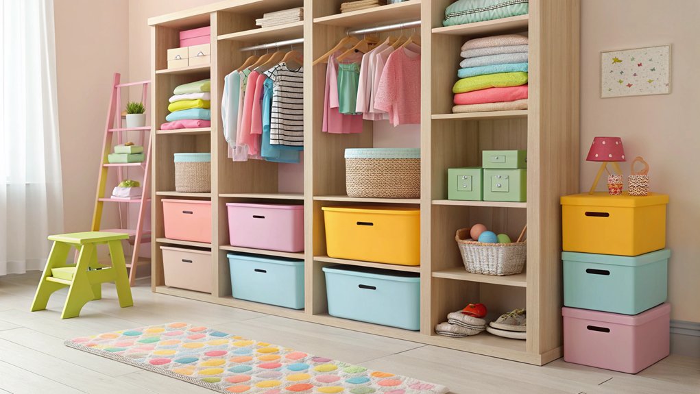 19 Kids Closet Ideas for Organized, Accessible & Kid-Friendly Storage ...