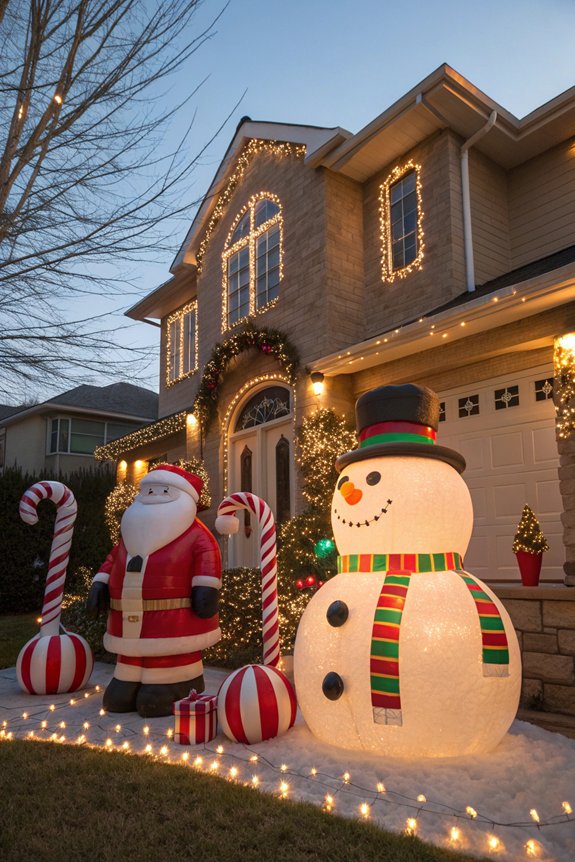 large festive yard ornaments